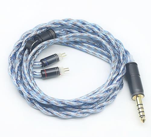 JSHiFi-VENUS2pin4.4mmリケーブル 銀メッキと古河銅金銀銅同軸線材 イヤホンアップグレード イヤフォン交換ケーブル (2pin4.4mm)