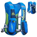 TRIWONDER ランニングバッグ 5.5L マラソンリュック ハイドレーションリュック サイクリングリュック 登山 ジョギング トレイルランニング 自転車バックパック (ブルー)