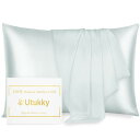 Utukky 枕カバー シルク枕カバー 43×63cm シルク100%枕カバー 6Aランク 封筒式 両面用 シルクタイプ 封筒式 ピローケース 美髪・美肌 乾燥対策 静電気防止 お肌に優しい 抗菌防臭 寝具 1枚セット