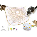 猫おもちゃ 自動 ORSDA ペット玩具 室内電動 4in1猫おもちゃ 4つの遊び方 一人遊び子猫自動おもちゃ 猫のプレゼント 寂しさ解消 ねこ狩猟天性満足 ペ...