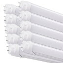 片側給電 LED直管蛍光灯40w形 昼光色6000k オフィス照明 2300ルーメン 18W T8 G13 対応電圧 85v~265V 120cm 1198mm...