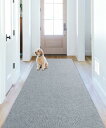 廊下敷き マルチロールカーペット 吸着マット 足腰負担軽減 洗える 600*68cm 厚み4mm ずれない キッチンマット 階段カーペットマット 床保護 キズ防止 滑り止めマット チェアマット タイルマットカーペット 床暖房対応 騒音対策 ライトグレー
