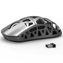 ATTACK SHARK R3 ゲーミングマウス マグネシウム合金 ワイヤレス PAW3395 8000hz 2.4G/Bluetooth/USB有線 26000DPI 46g 超軽量 コイルケーブル付き 急速充電 技適取得済み(シルバー)
