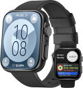 スマートウォッチ2024年進化モデル&AI音声アシスタント機能追加Bluetooth通話機能 1.91インチ大画面 着信/メッセージ通知 iPhone対応アンドロイド 対応 スマートウォ