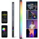 NEEWER TL60 RGB チューブライト フルカラー RGBWW スティックライト ハンドヘルドライト 撮影用ライト LEDビデオライト バーライトAPP/2.4G/DMX制御 7つのピクセル効果 18種シーン カラージェル/ピッカーモード 2500K-10000K 0-100% 調光 CRI97+ TLCI98+ 3000mAh バッテリー