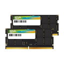シリコンパワー DDR5 32GB キット (16GB x 2) 5600MHz (PC5-44800) CL46 1.1V SODIMM Non-ECCノートパソコン RAM コンピュータメモリ SP032GBSVU560F22(2)