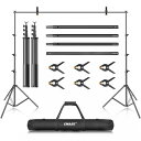 EMART 背景スタンド 300x360cm 高さ、幅調節可能 撮影スタンド 撮影用 背景スタンドセット グリーンバックスタンド 写真撮影用 人物 商品 ビデオ...