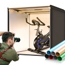 二色 FOSITAN 94x94x94cm 超大型 2600K-8500K 撮影ボックス 7色背景シート(黒・白・青・黄・緑・赤・灰) 撮影キット 撮影スタジオ...