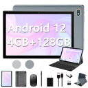 Android12タブレット2024新登場2in1タブレット10インチwi-fiモデル7000mAhバッテリーRAM4GB+ROM128GB+最大1TB 拡張、...