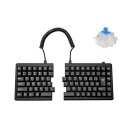 BAROCCO MiSTEL MD770 (日本語配列/青軸) 分離型 キーボード 有線 USB 88 キー 黒色 PBT 白色ダブルショット MX Cherr...
