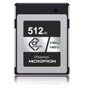 MICROFROM デジタル メモリーカードCFexpress Type B高速性能 読み出し速度1700MB/s 書き込み速度1400MB/s 8K RAW動画記録対応 512GB