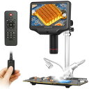Andonstar AD407 3D HDMI はんだ付けデジタル顕微鏡 プロメタルスタンド付き 4MP UHD 7インチ調整可能LCDスクリーン USBビデオ...