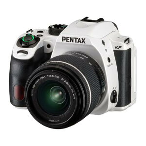 PENTAX KF レンズキットDAL18-55mm WR クリスタルホワイト APS-Cデジタル一眼レフカメラ 視野率100%光学ファインダー2424万画素 ボディ内手ぶれ補正機構 水・埃に強い防塵防滴対応 全天候型・アウトドアスペック バリアングルモニター