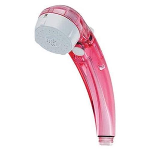 カクダイ 低水圧用マッサージストップシャワー クリアレッド 356-720-CR