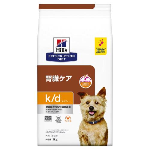 ヒルズ プリスクリプションダイエット ドッグフード ドライ k/d ケイディー チキン入り 腎臓ケア 犬用 特別療法食 1kg