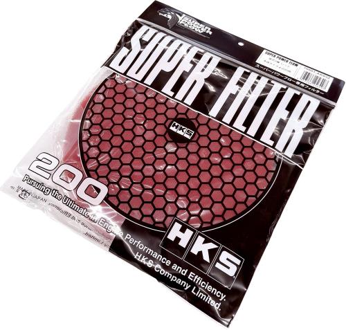 HKS 吸気系パーツ スーパーパワーフロー交換用フィルター Φ200 レッド 湿式2層タイプ 70001-AK032 エアクリーナー