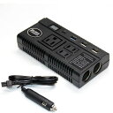 インバーター 24V 12V カーインバーター 120W シガーソケット コンセント USB Type-C ポート ???源 直流DC12V/24Vを交流AC110Vに変換 キャンプ 車中泊 アウトドア ト・