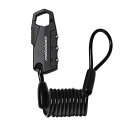モトベース(MOTO BASE)盗難防止用品 モトロックシリーズ コンパクトワイヤーロック MBLC-HL-01(φ3.5×900mm:マットブラック/ブラック...