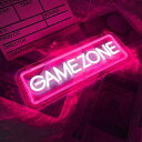 Brochao GAME ZONE ネオンライト ネオンサイン ゲーマーネオンライト ゲームゾーンLEDネオンサイン ゲームルームの装飾 パブ 友達 子供ヘのギ...