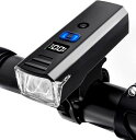 新型ディジタル電気量 光センサー自転車 ライト 大容量3000mAh 高輝度2100ルーメン 自動点灯モード 大容量 自転車用 LED 180°大ワイド照明 5...