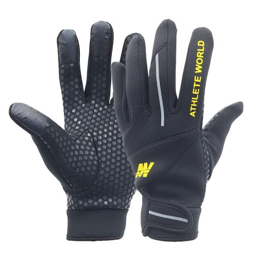 ウエットスーツ素材 手袋 グローブ 多用途 自転車 バイク 釣り レジャー アウトドア (ブラック)