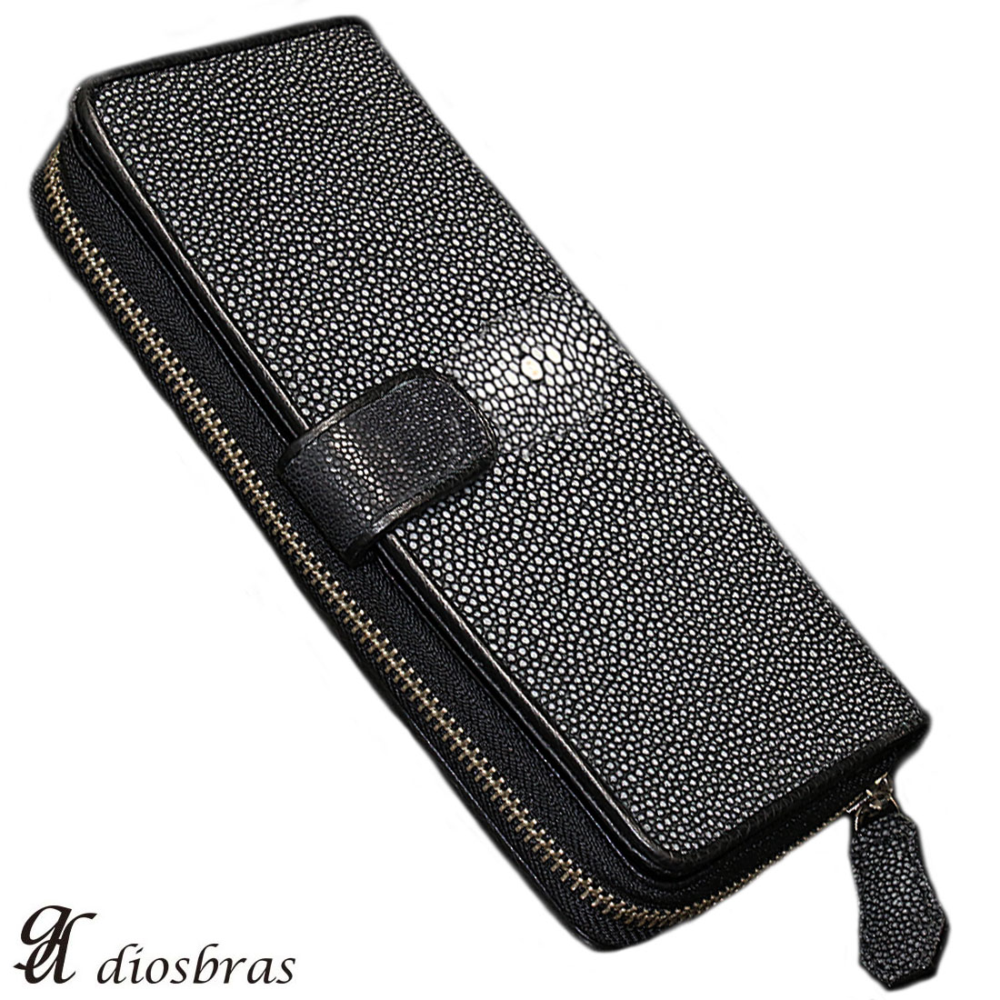 財布 ラウンドファスナー スティングレイ メンズ レディース 本革 スティングレー エイ革 大容量 ラウンドファスナー ウォレット ガルーシャ ラウンド ジッパー ZIPPER 財布 ヌメ革 レザーウォレット ロングウォレット バイカー 長財布 牛革 紳士 婦人 サイフ