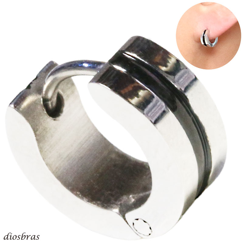 ステンレス フープピアス シルバー 金属アレルギー対応 メタル素材 シンプル 小さめ フープ ループ リ..