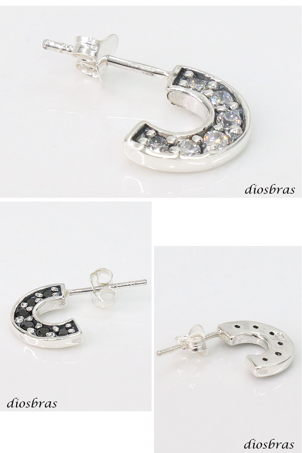 ピアス ジルコニア フープ リング シルバー925 ピアス メンズ レディース アクセサ...