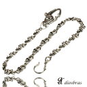 シルバーウォレットチェーン シルバーアクセサリー シルク リンク シルバーアクセサリー メンズ シルバーバングル ウォレットチェーン シルバー925 メンズアク...