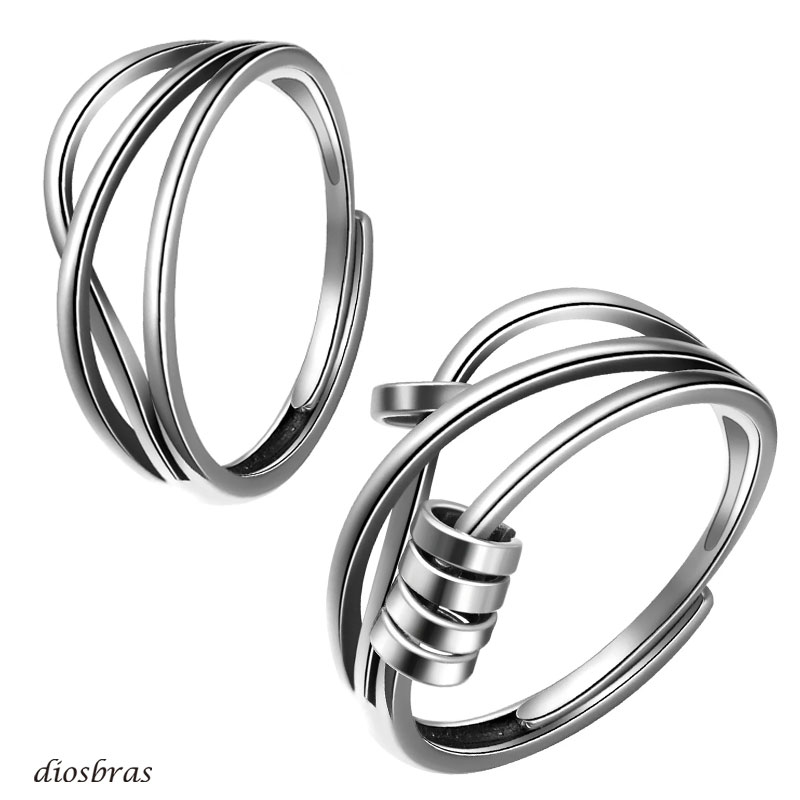 シルバーリング リング 3連 リング 5連　ツイスト 3つ編み 4つ編み シルバーアクセサリー メンズ 指輪 ..