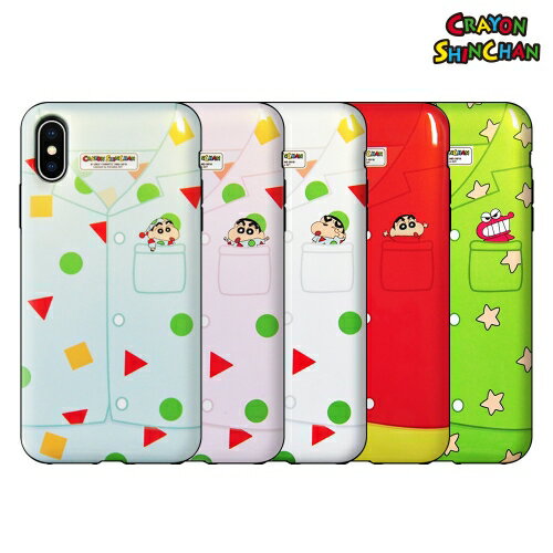 【即日配送】iPhoneXS iPhoneX 2重構造 保護 背面 ケース クレヨンしんちゃん グッズ バンパー型 ハード アイフォンXS スマホケース 並行輸入 韓国 CrayonShinchan 野原しんのすけ チョコビ恐竜 パジャマ 人気 誕生日 プレゼント おすすめ