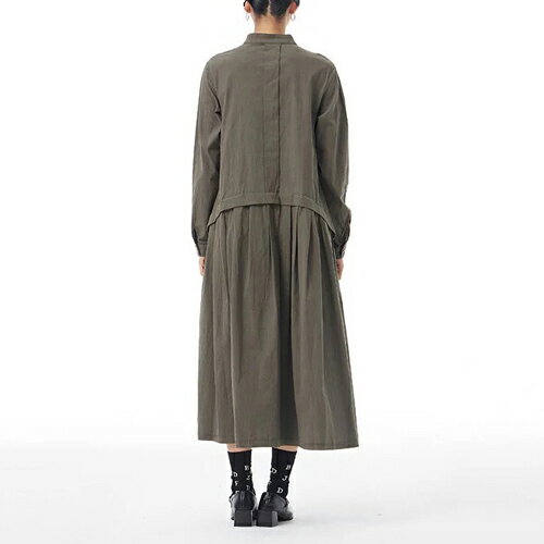 スタンドカラー ルーズシルエット 長袖 ロング...の紹介画像3