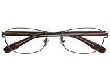 メガネ 度付き/度なし/伊達メガネ スコレー（SKHOLE）　金子眼鏡　メタルフレーム　ツーブリッジ　ティアドロップ　ブラウン メガネセット　SK6044-3【薄型レンズ付】【送料無料】