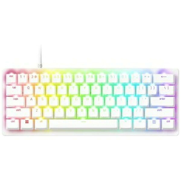 Razer(レイザー) ゲーミングキーボード Huntsman V3 Pro Mini White Edition RZ03-04991700-R3M1 英語配列 有線 アナログオプティカルスイッチ搭載