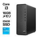 楽天HP Directplus楽天市場店HP Slim Desktop S01（型番：7K7X3PA-AAAA/7K7X3PA-AAEC）Core i3 16GBメモリ 256GB SSD （高速PCIe規格） DVDライター搭載 キーボード＆マウス付き デスクトップパソコン Office付き選択可能 新品