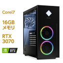 RTX 3070 Core i7 - 12700K 16GB メモリ (HyperX DDR4-3733MHz) 1TB SSD PCIe Gen 4x4 NVMe OMEN by HP 40L Desktop (型番： 58Y93PA-AAAA ) eスポーツ ゲーミングPC デスクトップ ゲーミングパソコン クリエイター デスクトップパソコン 新品