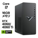 RTX 4060/RTX 4060ti ゲーミングPC デスクトップPC Victus by HP 15L Gaming Desktop（型番：9Z4Y0PA-AAAB/9Z4Y1PA-AAAF）Core i7-14700F 16GBメモリ 1TB PCIe NVMe M.2 SSD ゲーミング デスクトップ クリエイター 新品