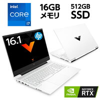 RTX 3060 Core i7 16GBメモリ 512GB SSD 144Hz WEBカメラ Wi-Fi 6 16.1型 フルHD 非光沢 IPS Victus by HP 16 (型番: 67G75PA-AAAC ) クリエイター ノートパソコン Office付き 新品 (WPS Office) 白 大画面 薄型 ゲーミングPC ノート