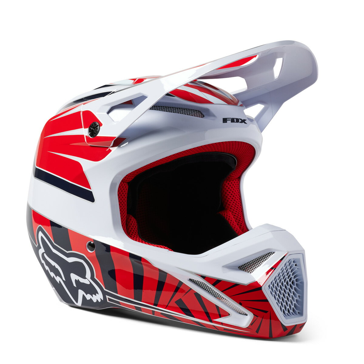 FOX MX V1 ヘルメット ゴート XL(頭囲61-62cm) レッド (SG/PSC取得済み)