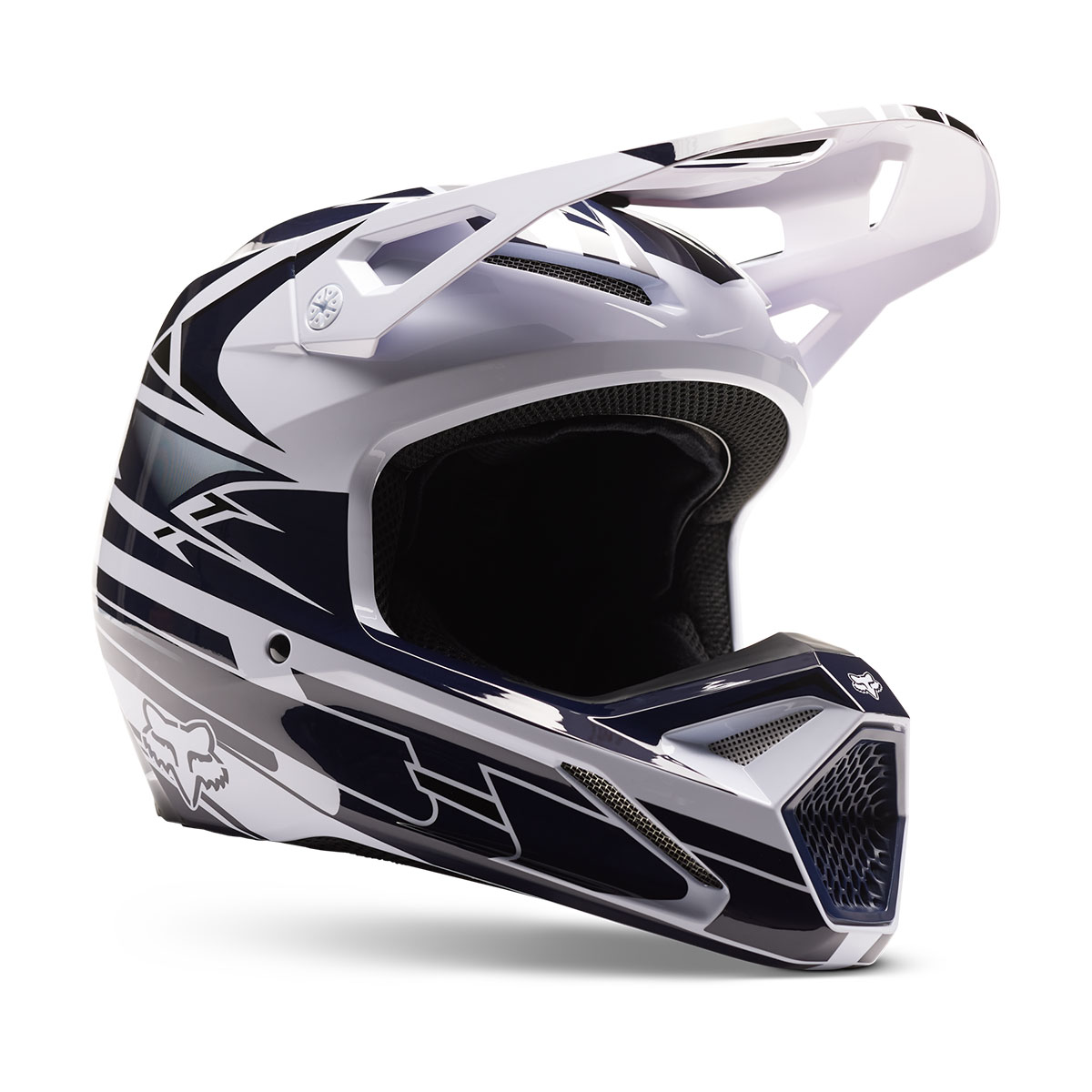 FOX MX V1 ヘルメット ゴートシュトラファー M(頭囲57-58cm) ネイビー (SG/PSC取得済み) 30442-007-M