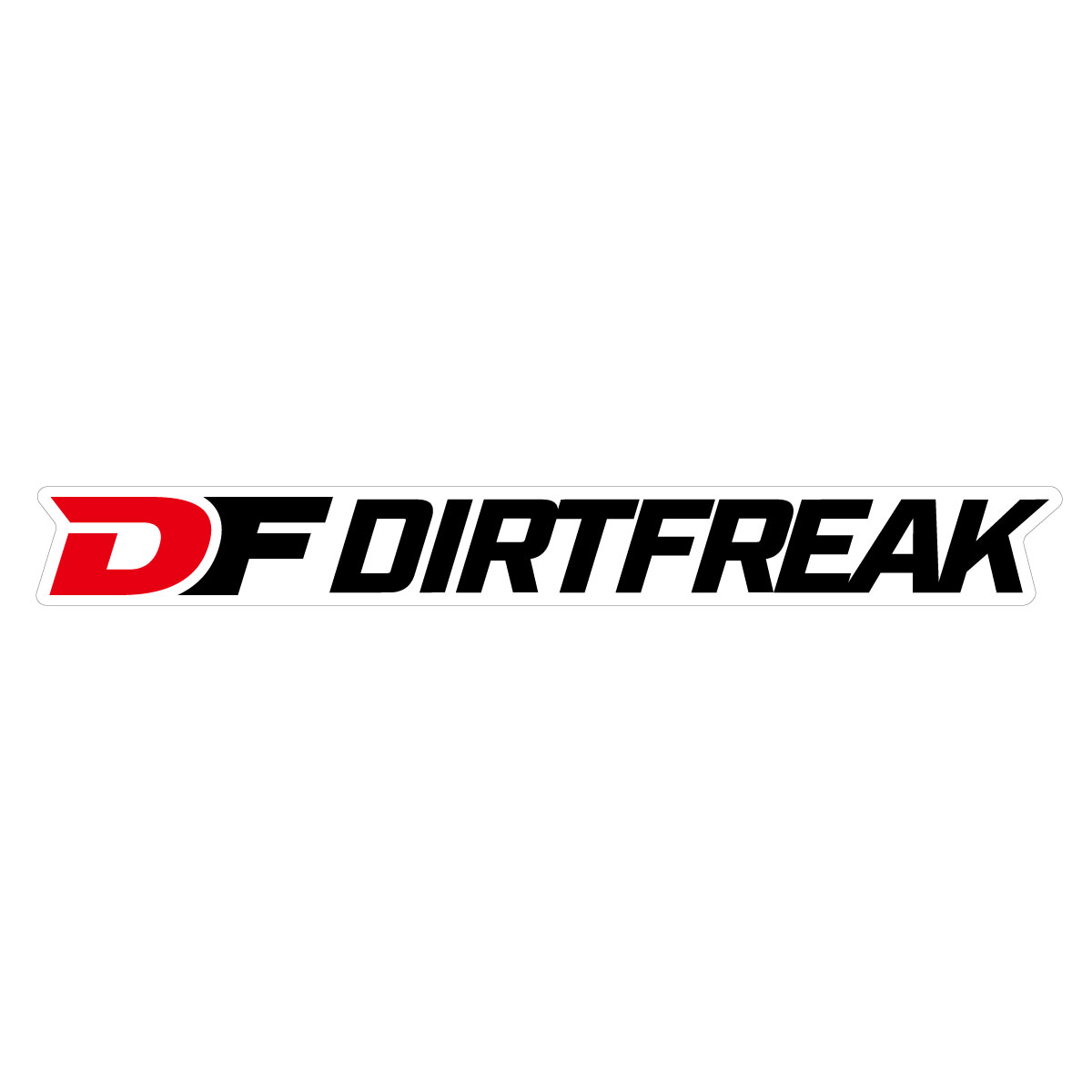 DIRTFREAK DF ステッカー W154xH17.9mm ホワイト D8447(2.0)
