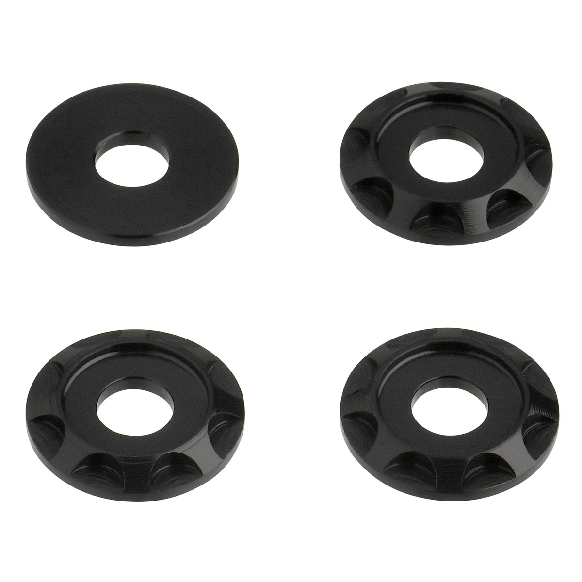 DRC アルミスペーサー Type01 アルミ ブラック M6/外径18mm 4pcs D58-57-151