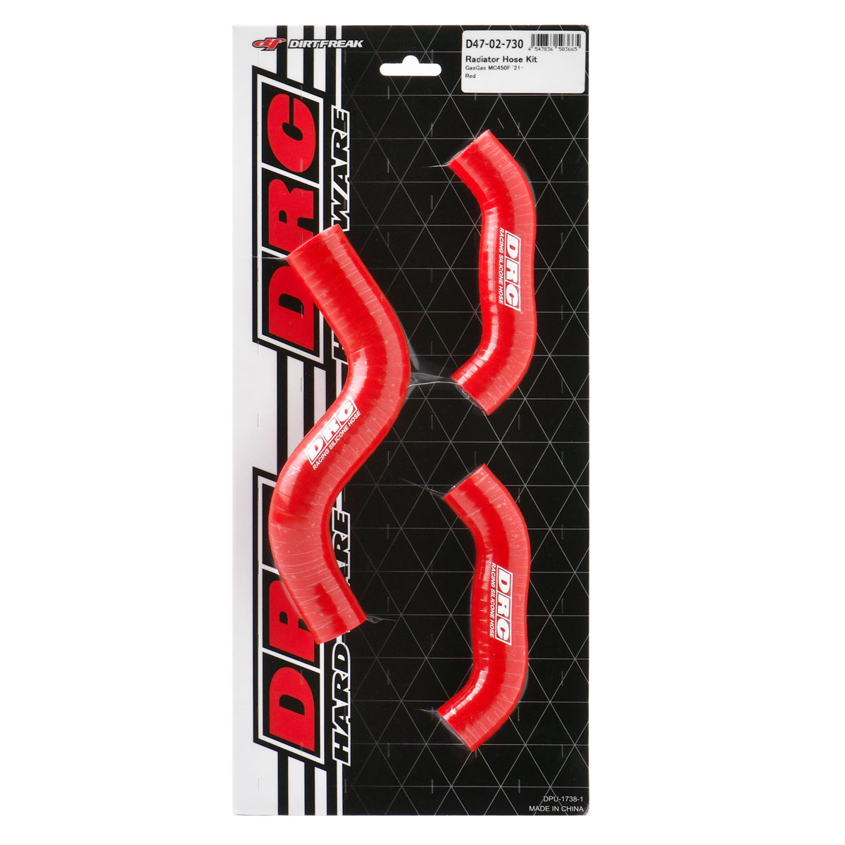 DRC GASGAS MC450F 21-23 ラジエターホースキット 多層構造 高耐圧 高耐熱 -40度から260度対応 品番:F6079/メーカー品番:D47-02-730