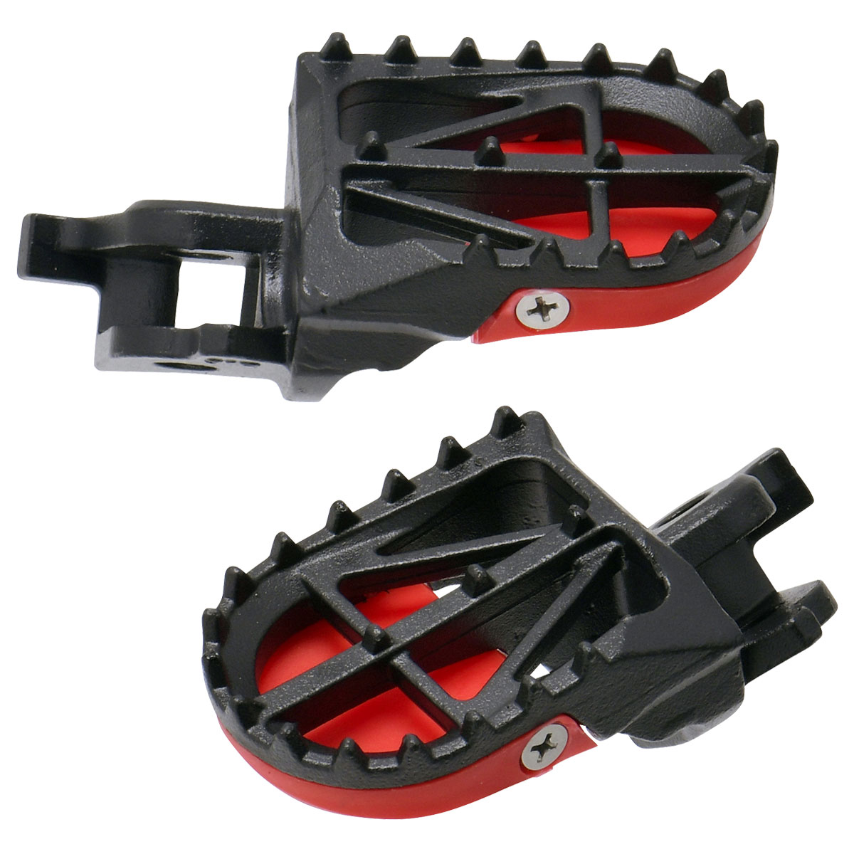 DRC モタードフットペグ CRF250L/M/RALLY,CRF1100L アフリカツイン,CRF150R,CRF250R/450R,CR125/250…etc 前後幅約50mm 安定ライディング 交換式ペグスライダー クロモリ鋼 高強度 高耐久 F6275