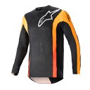 Alpinestars テックスター ザイン ジャージ Lサイズ ブラック/ホットオレンジ 3761123-1041-L