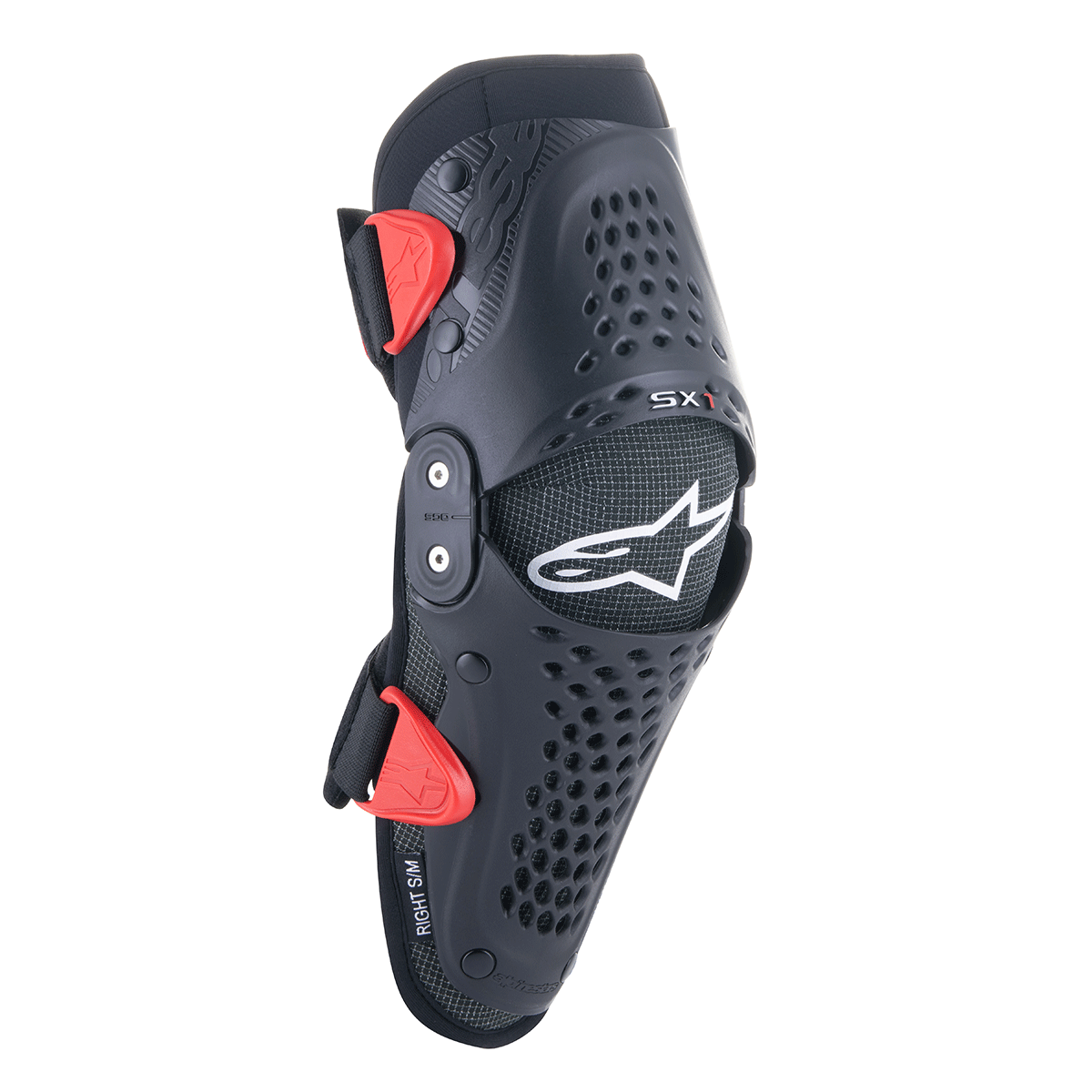 Alpinestars MX ユース(子供用) SX-1 ニープロテクター S/Mサイズ ブラック/レッド 6546319-13-S-M