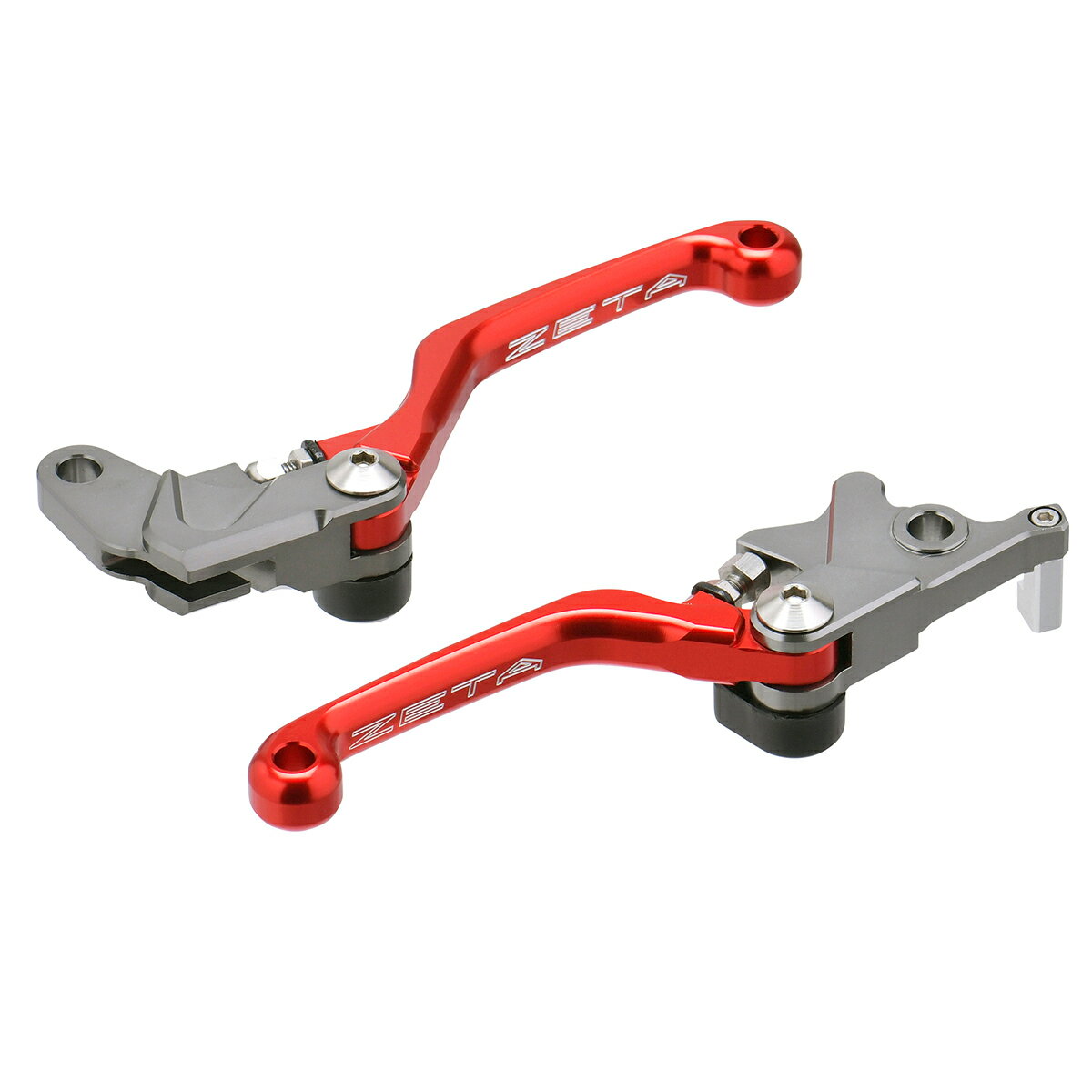 ZETA ピボットレバーセット CP 3フィンガー DRZ400S/SM'00-09 DR200S'15-19 DR250R'97-00 レッド ZE44-..