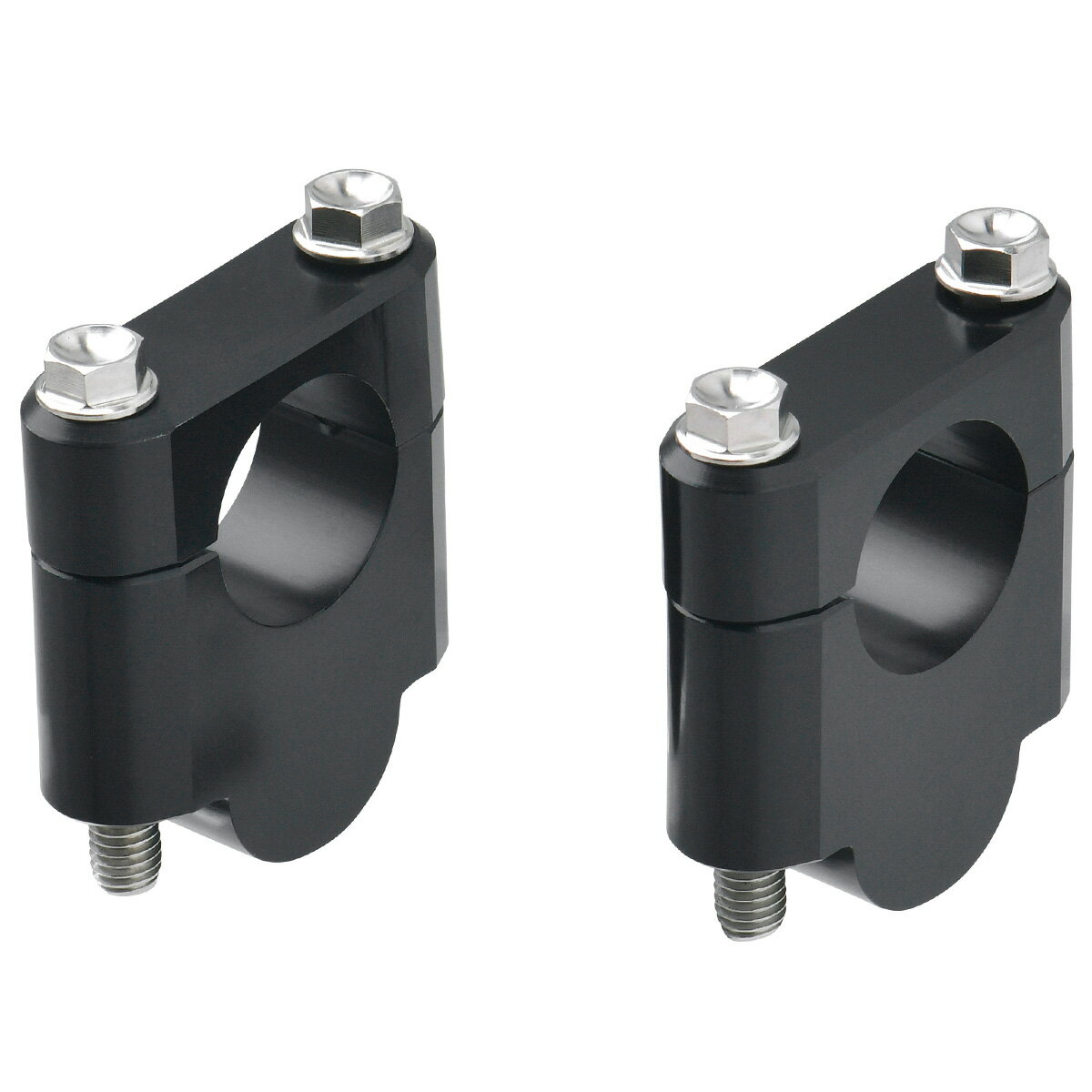 ZETA バーライズキット 高さ30mmアップ 大径バー用(28.6mm) ブラック ZE53-02301