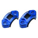 ジータレーシング(ZETA RACING) ローテティングバークランプ ブルー ブレーキ・クラッチセット 汎用 レバーの破損リスクを軽減 アルミ製 CNC切削 ...