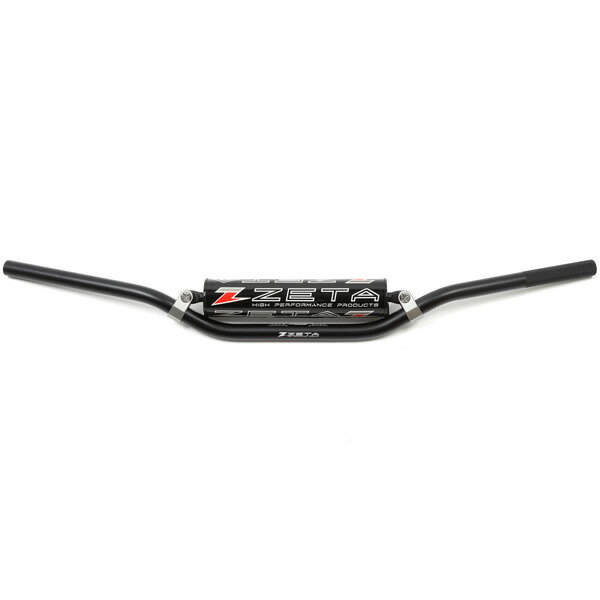 ZETA CXハンドルバー MX-111 スタンダード径(22.2mm) 汎用 幅:806mm 高さ:83mm 引き:53mm CR/CRF-Low KXF-Low バーパッド/バーエンドキャップ付属 ブラック 品番:F4422/メーカー品番:ZE09-1111